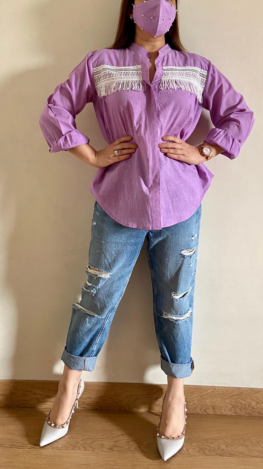 The Maya Purple Shirt - kylee