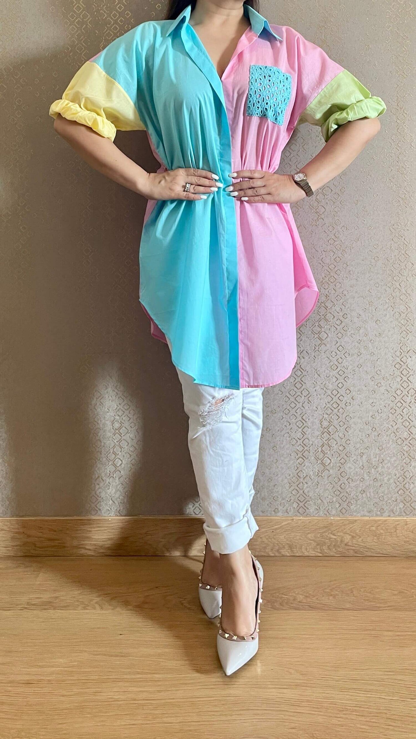 Colour Play Oversized Shirt