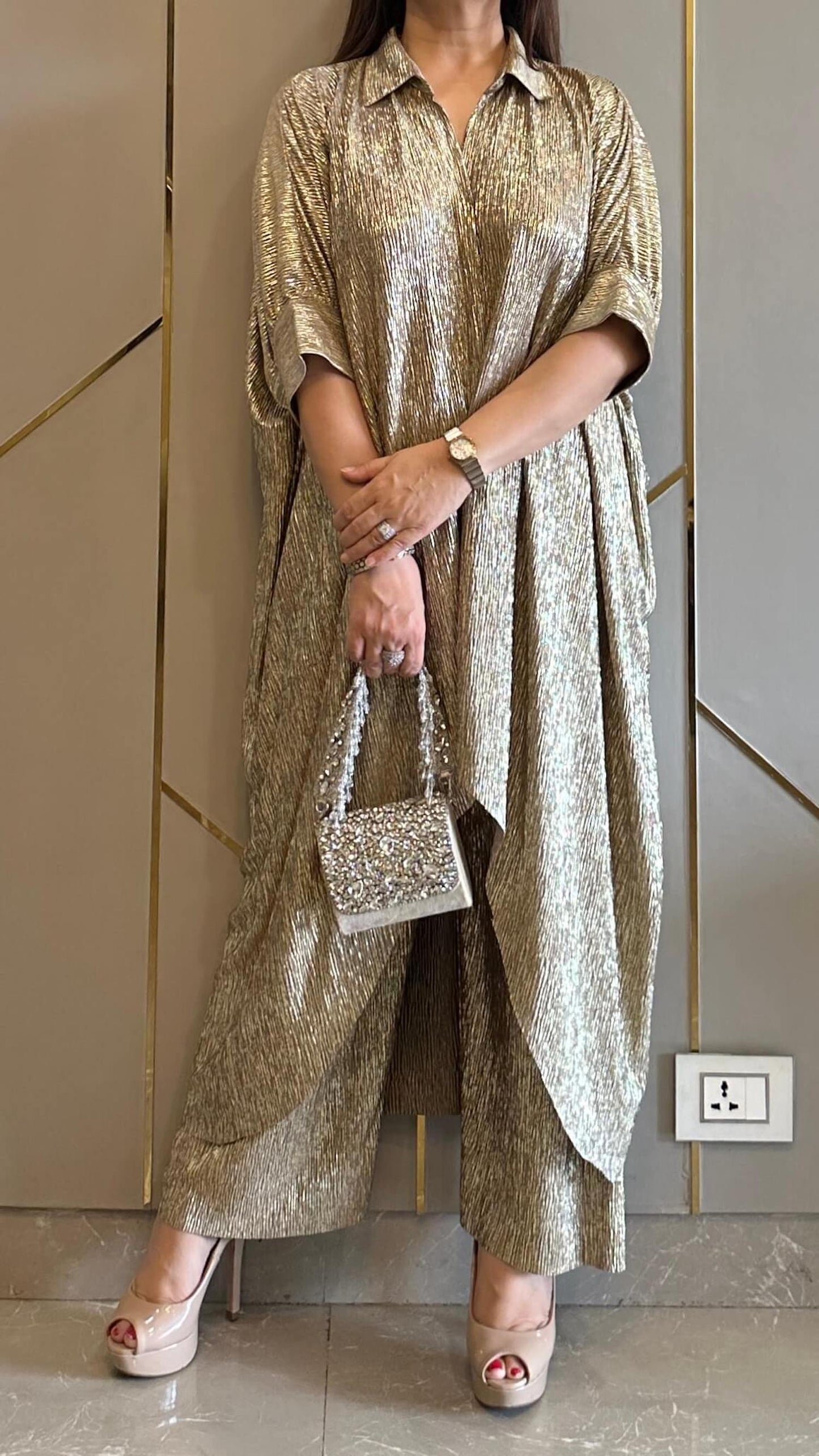 Chamkila Gold Co-ord Set
