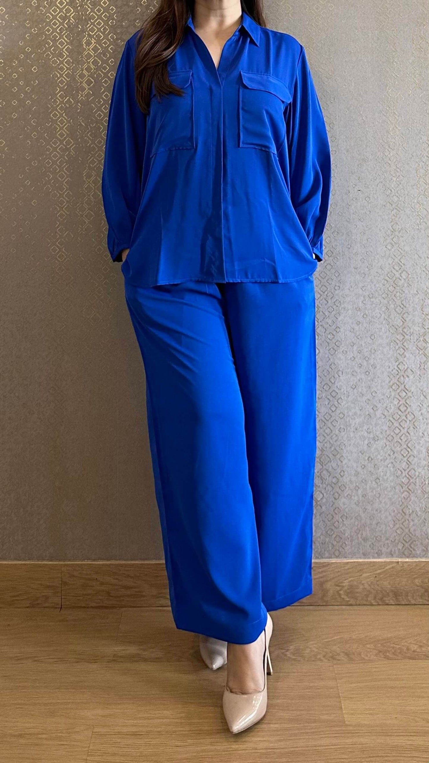 Royal Blue Travel Co-ord Set