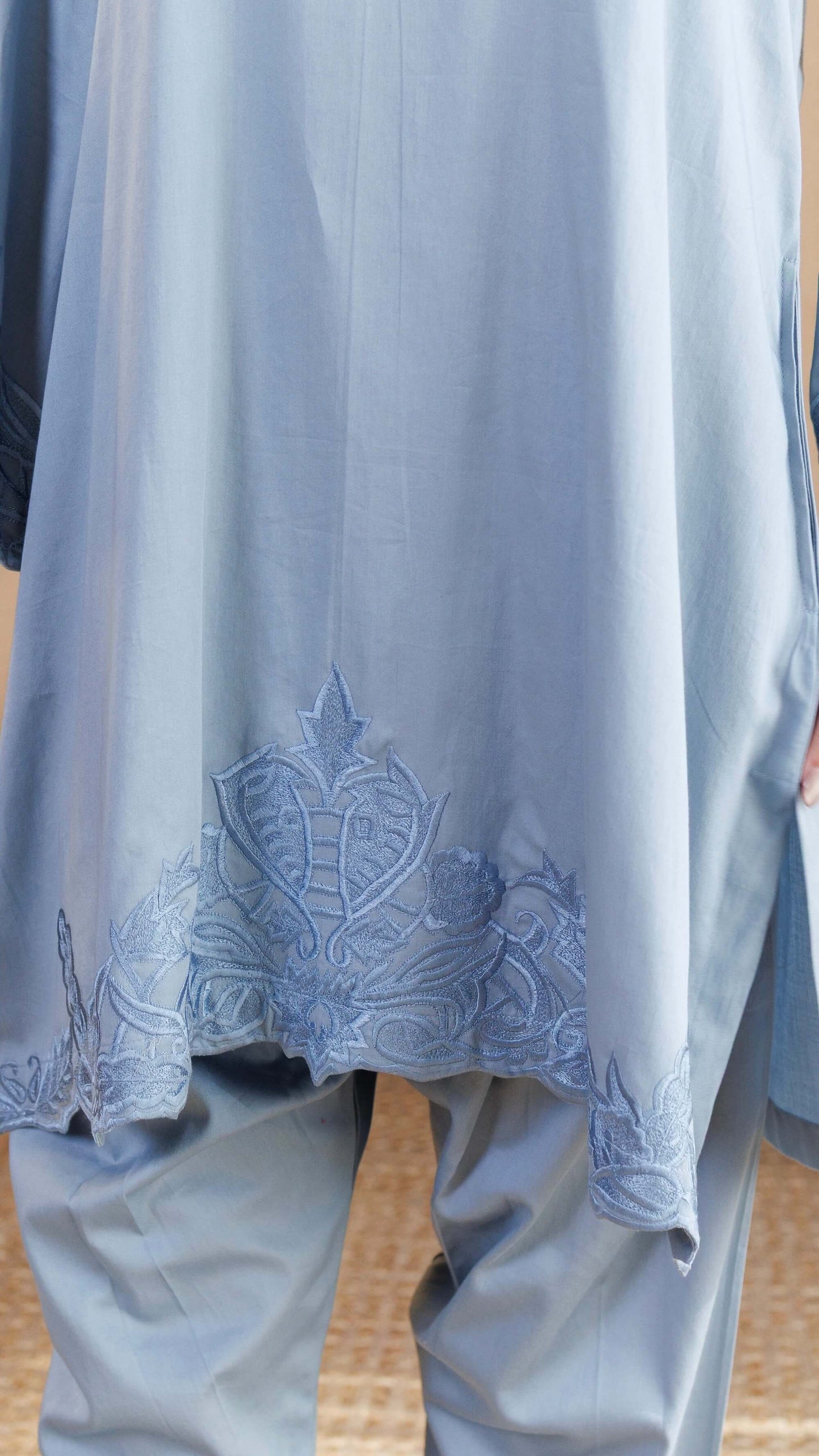 Pastel Blue Tara Cotton Co-ord Set