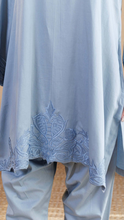 Pastel Blue Tara Cotton Co-ord Set