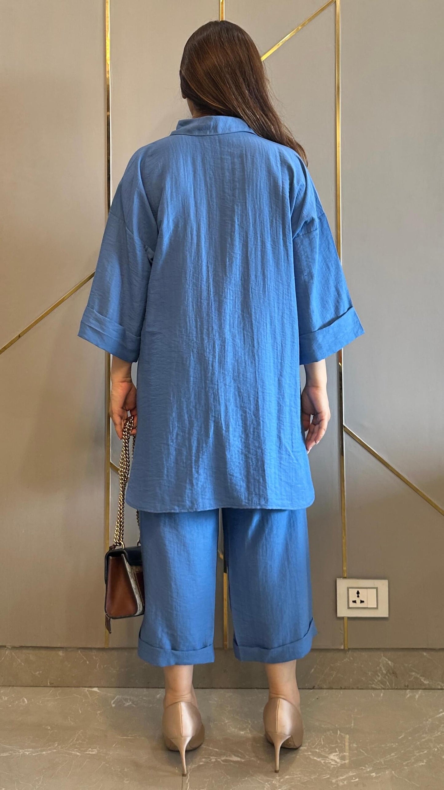 Azure Linen Co-ord Set