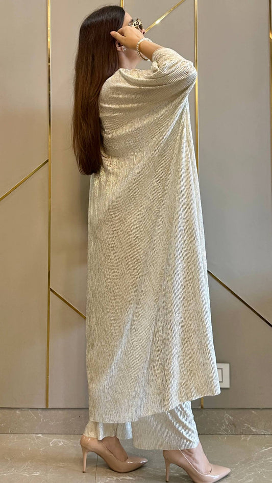 Chamkila Pearl White Co-ord Set